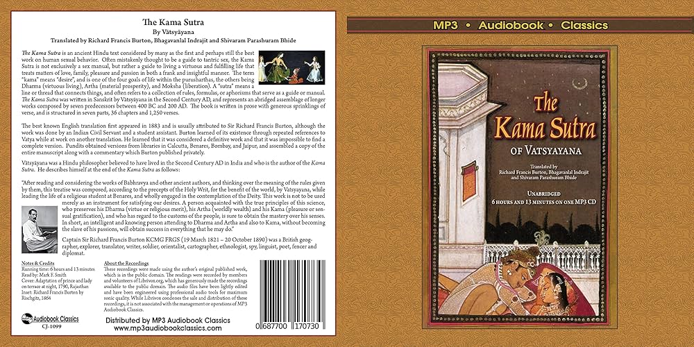 Amazon.com: The Kama Sutra - MP3 CD Audiobook: 0687700170730